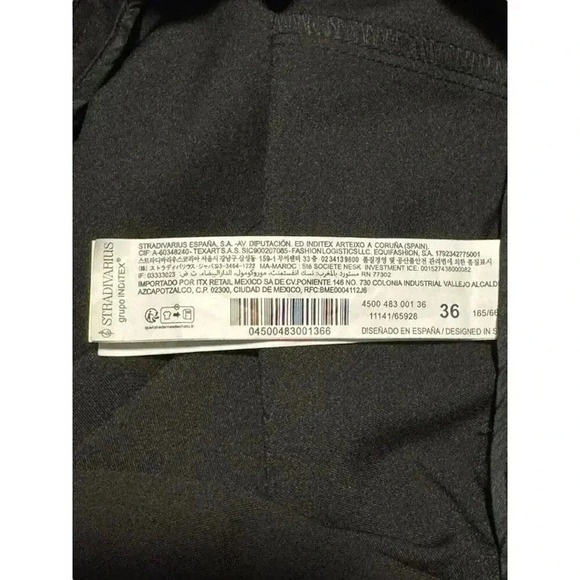 Stradivarius Women’s Size 4 Black High Waist Smart Trousers NWOT - Picture 6 of 6